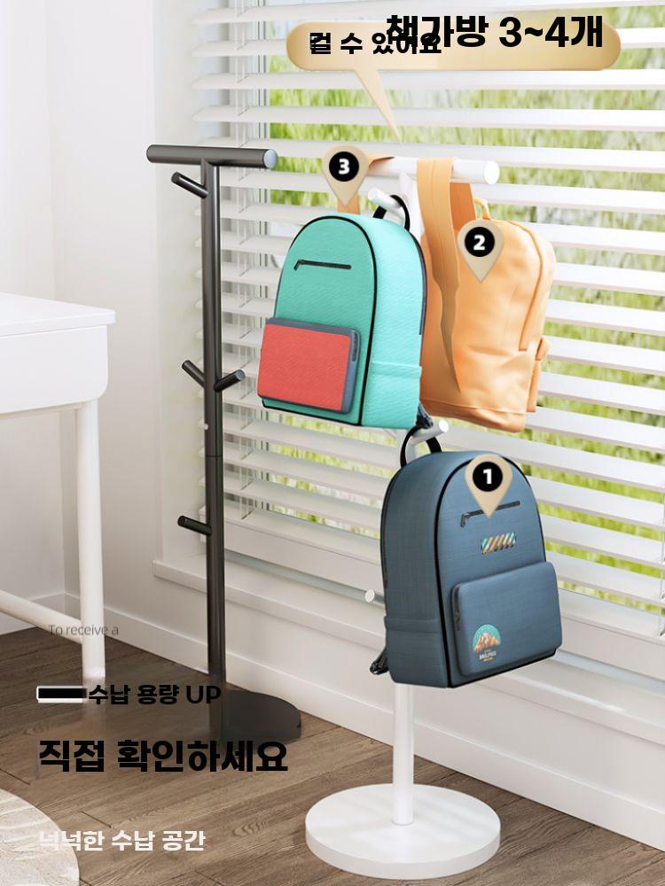 침실 책상 옆 가방 걸이 수납 스탠드 백팩 거치대 - 상세 이미지 4