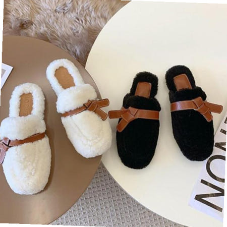 도매언니 겨울뮬슬리퍼 SALE 코놀리 퍼 슬리퍼DS 0231 털슬리퍼 겨울 퍼슬리