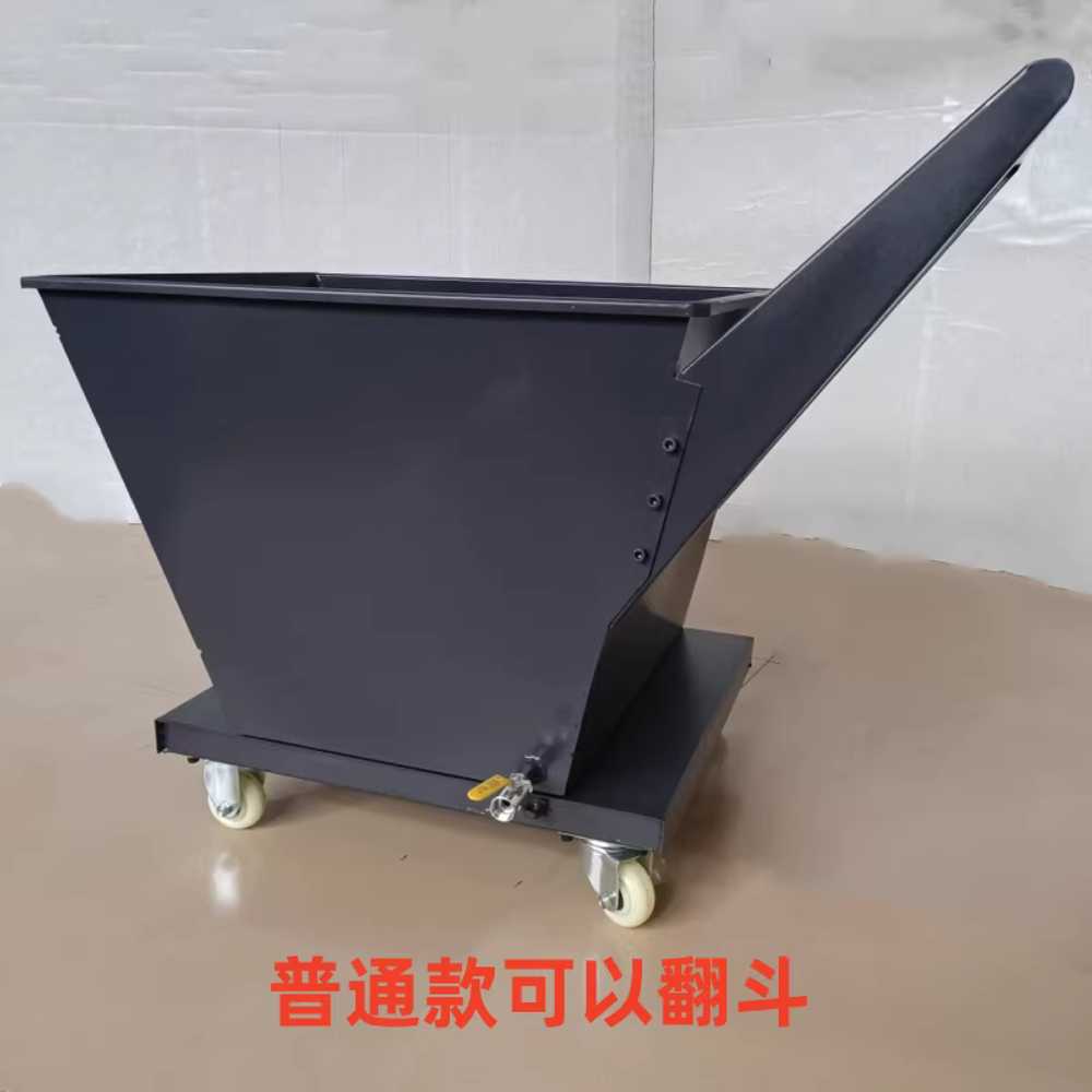 분철 철대차 카트 덤프 바퀴 컨테이너 운반수레 대형 600x500x600mm - 상세 이미지 4