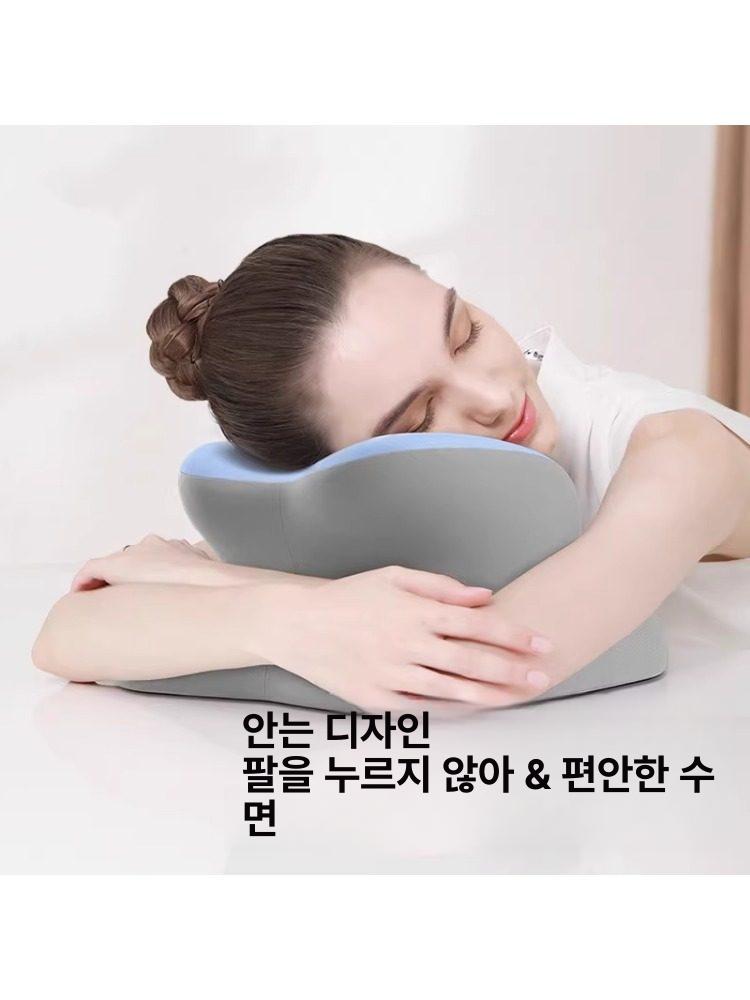 자세 교정 방석 엉덩이 보호 힙업 엉치뼈 세트 더블 클리어스카이블루 학생용 - 상세 이미지 5