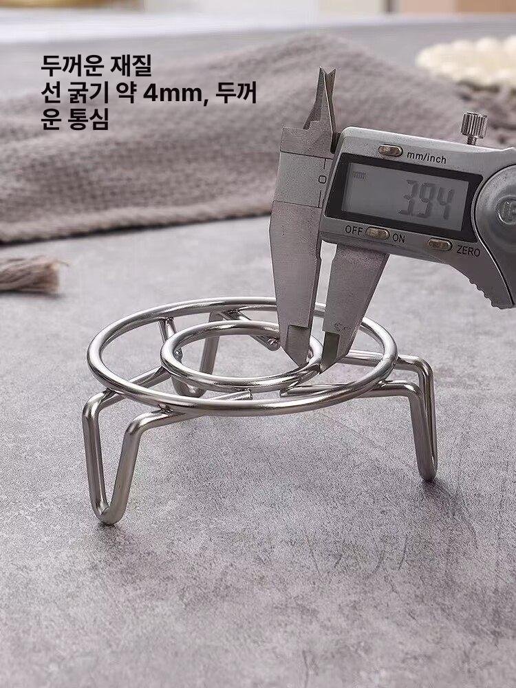 스텐 미니 삼발이 거치대 머그 코펠 찜기 캠핑 중탕 초미니 지름5cm1개 짧은 다리 - 상세 이미지 3