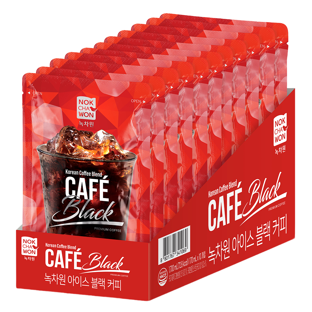 녹차원 아이스 블랙커피 170ml 10개입 - 상품 이미지