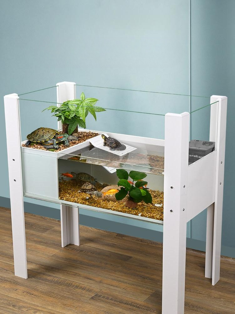 거북이어항 대형 반수생 물고기 수조 연못 생태 파충류 100cm - 상품 이미지