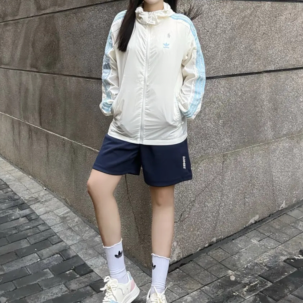 아디다스 아디브레이크 여성 후드 바람막이 집업 자켓 화이트 JI7474 - 상세 이미지 3