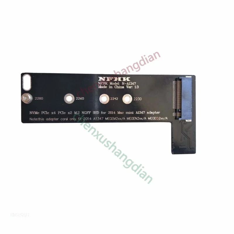 하드 드라이브 케이블 어댑터 카드 NVMe PCIe M.2 NGFF SSD-2014 맥 미니 A1347