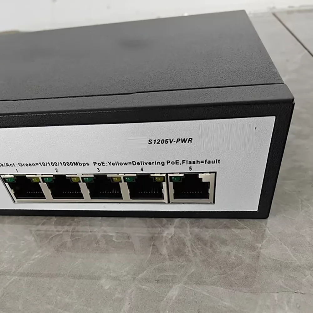 S1205V-PWR 5포트 풀 기가비트 POE 전원 스위치