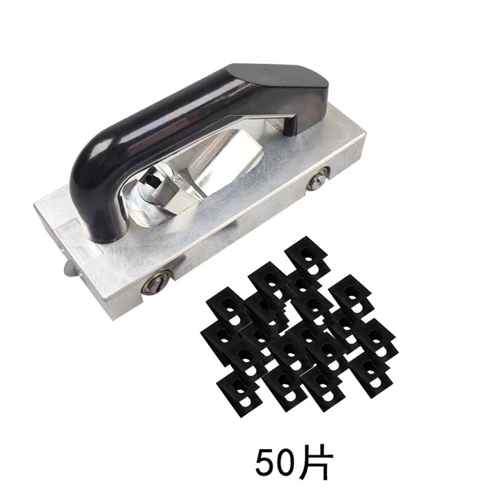 PVC 가이드 로라 바닥 나이프 도배 도구 홈파기 현장 개홈기+U자형 블레이드 10개 이미지 7