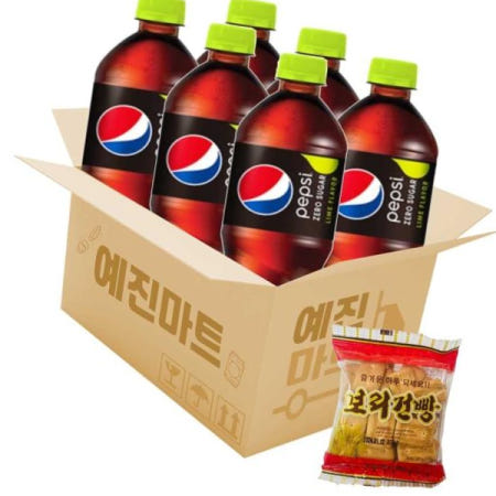 펩시라임향 예진마트 펩시콜라 제로 라임향 1.25 6페트
