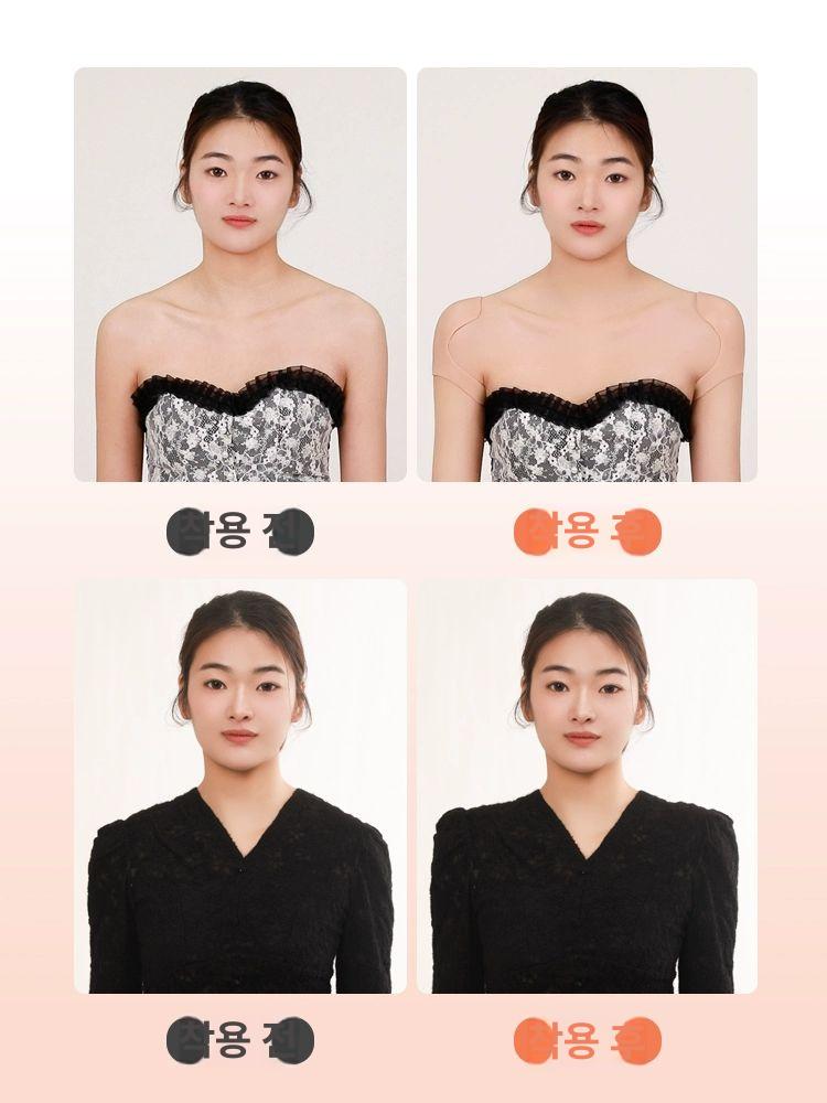 어깨 패드 자신감 보정 어좁이 속옷 정장핏 티안나는 누드 - 상세 이미지 2