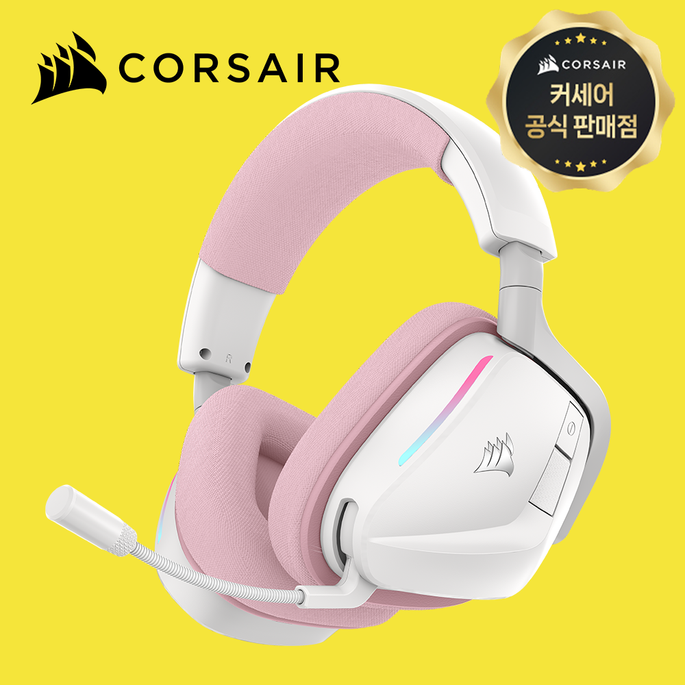 [국내정발] 커세어 보이드 V2 무선게이밍 헤드셋 베이비핑크 - 상품 이미지