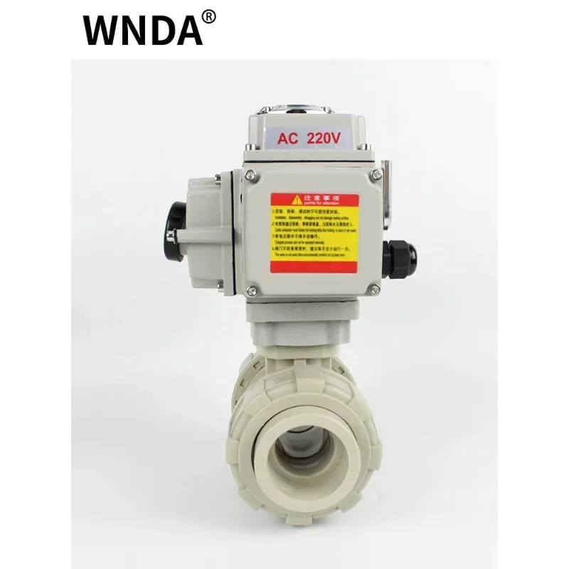 PPH/PPR 전기 볼 밸브 일반적으로 닫힘 직선형 이링킹 플라스틱 퀵 핏 리빙 조인트 멜트