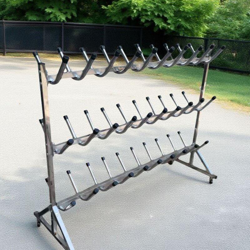 장화거치대 장화건조대 스텐 전투화 수납 대형 선반 100x40x90cm 22켤레 - 상세 이미지 2