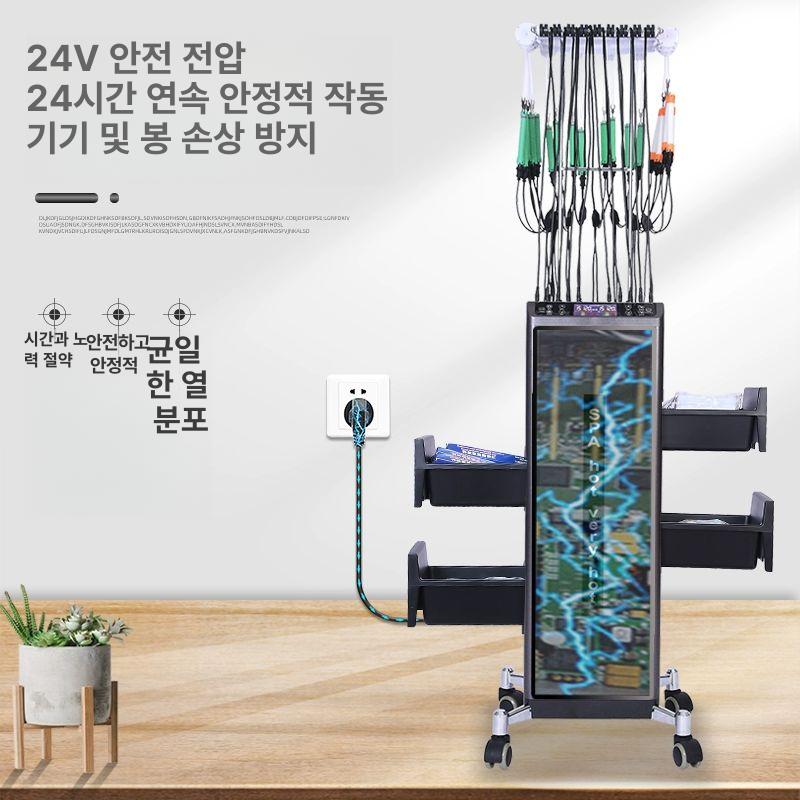 열펌 셋팅기 헤어샵 셋팅 디지털펌기 파마 열처리기 난방 24v 32헤드 32바 포함 - 상세 이미지 3
