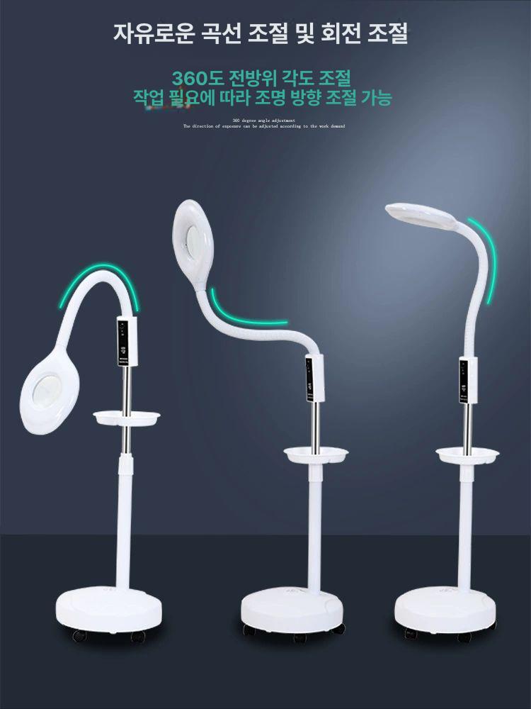 이동식 무영등 진료용 보조등 검사 조명램프 조광 LED 클래식 회전식 밝기조절 화이트 바퀴없음 - 상세 이미지 5
