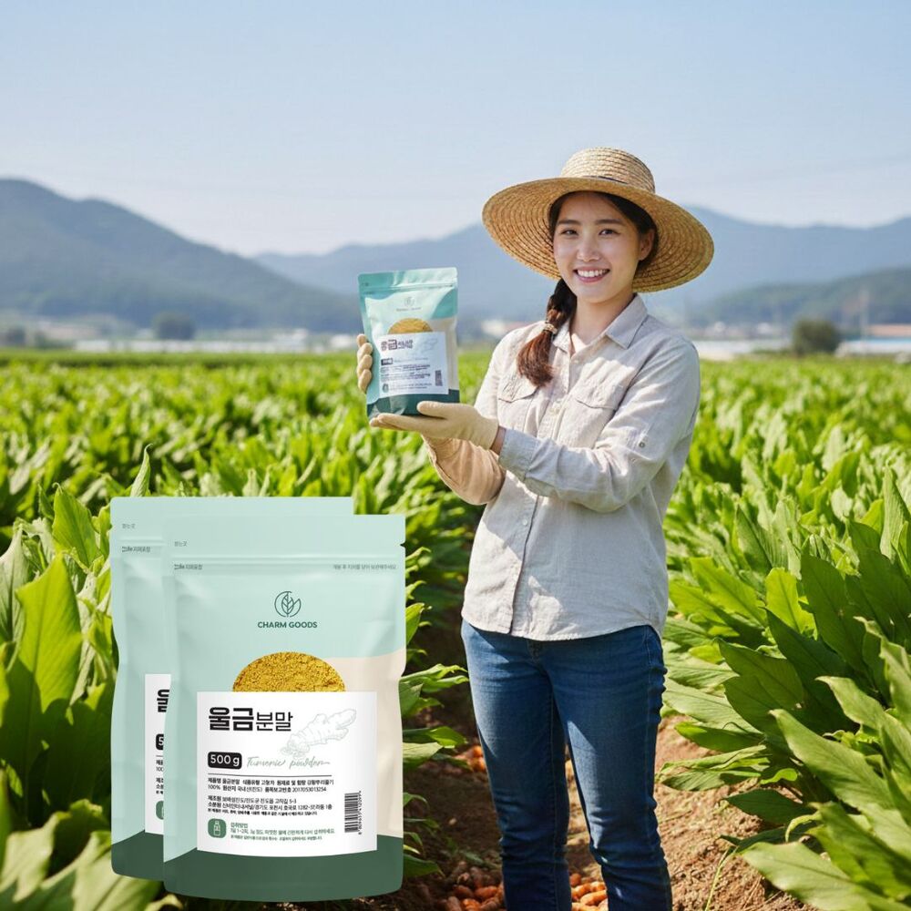 진도 울금 가루 분말 강황가루 먹는법 효능 1kg - 상품 이미지