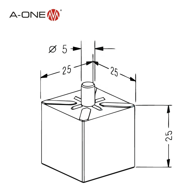 엠보싱 프로파일 ONEER-003422 경화 스틸 프리즘 다이 15 mm 3A-300079