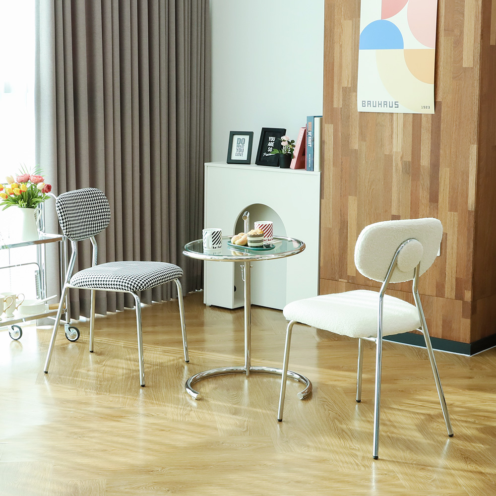 버트너 식탁의자 패브릭 인테리어 미드센츄리 카페체어 부클