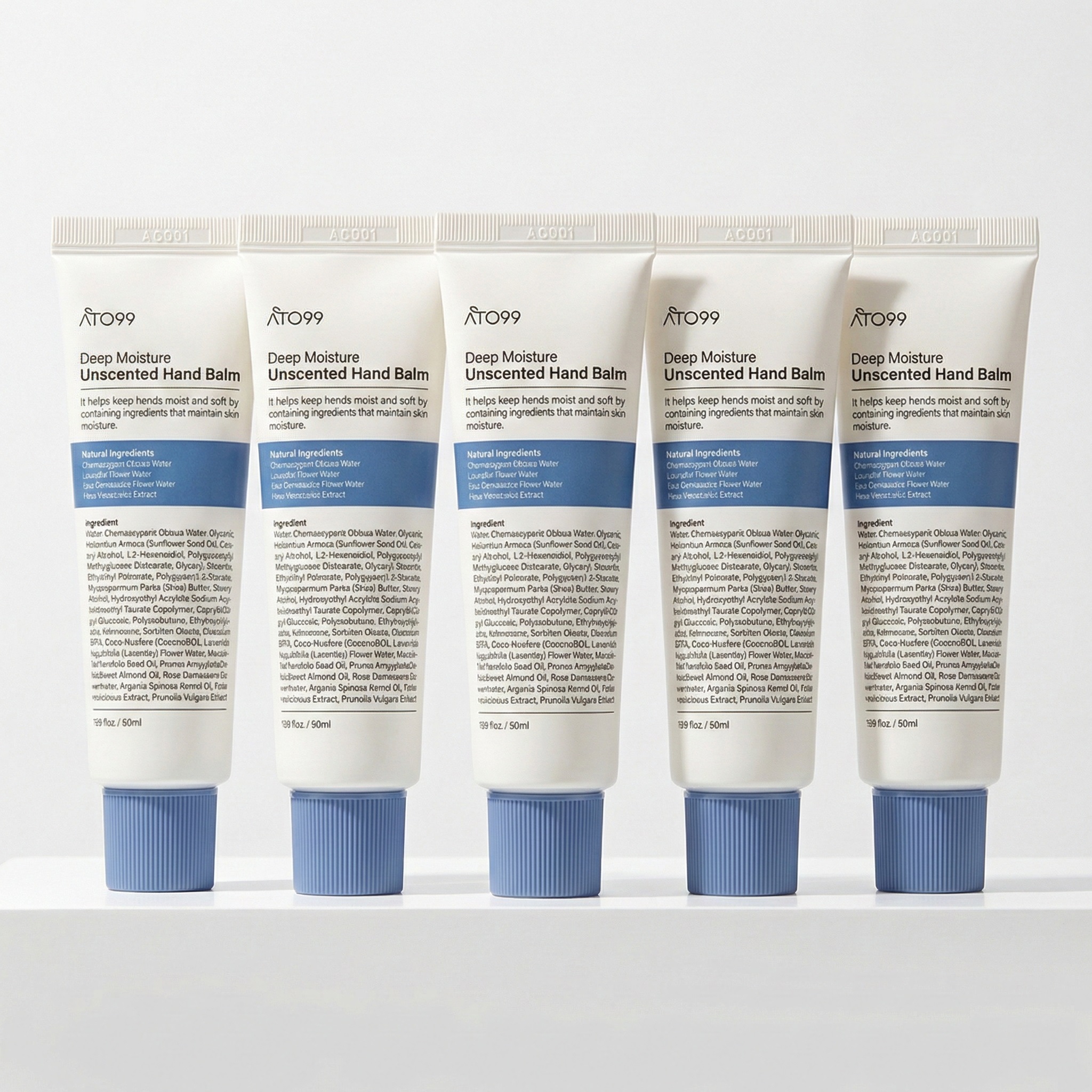 아토99 고보습 핸드크림 주부 습진 케어 성분 좋은 촉촉한 핸드밤 무향, 50ml, 5개 - 상품 이미지