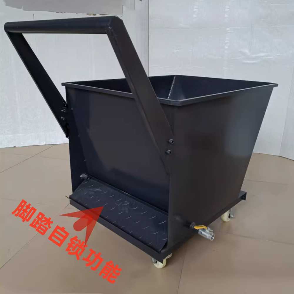 분철 철대차 카트 덤프 바퀴 컨테이너 운반수레 대형 600x500x600mm - 상세 이미지 3