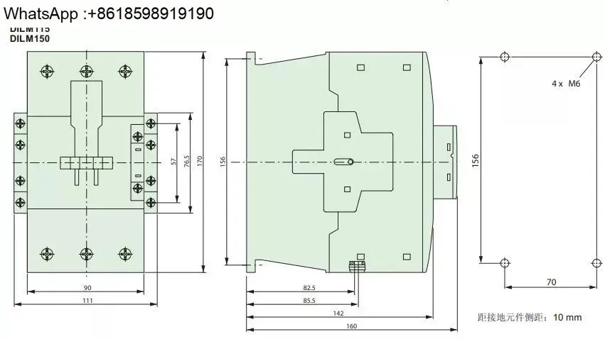 XTCE095F AC 접촉기 DILM95 AC220V RDC24V 95A