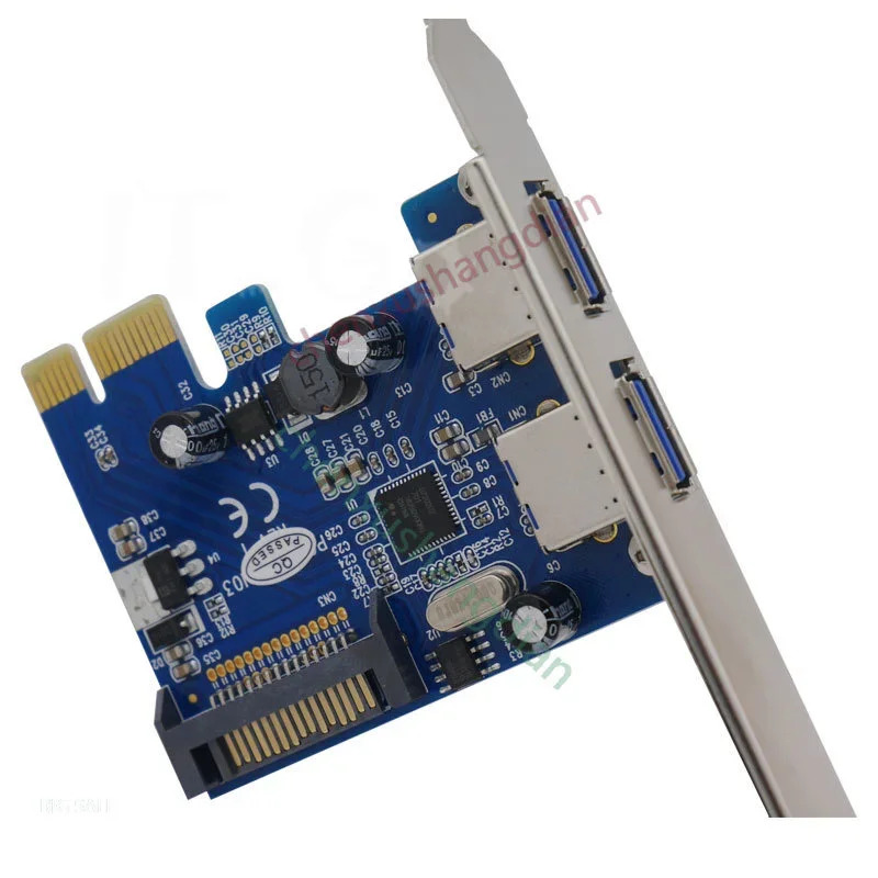 PCI-E-usb3.0 확장 카드듀얼 포트 독립 usb2개