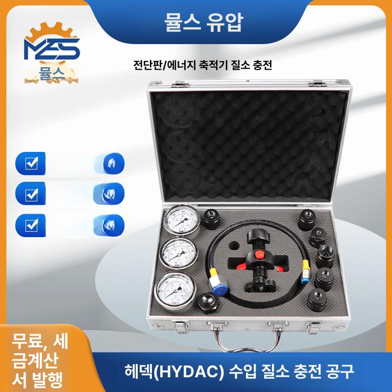 유압 게이지 테스트 키트 굴삭기 어큐뮬레이터 충전 질소 FPU-25MPA 6-in-1 - 상세 이미지 2
