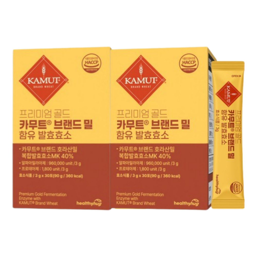 헬씨허그 카무트 발효효소 곡물효소 분말 스틱 3g 30포, 2개 - 상품 이미지