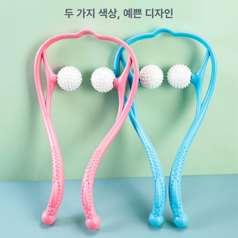 수동 목안마기 마사지 스틱 어깨 종아리 지압 - 상세 이미지 4