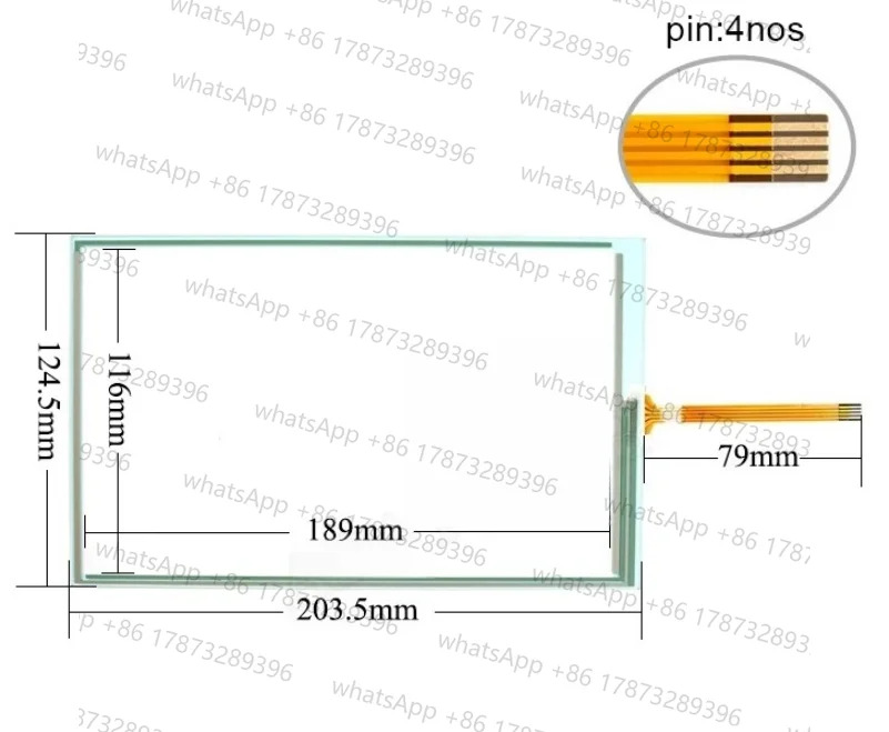 TP-3700S1 터치스크린 유리 패널 디지타이저 TP3700S1 TP-3700 S1 패널용
