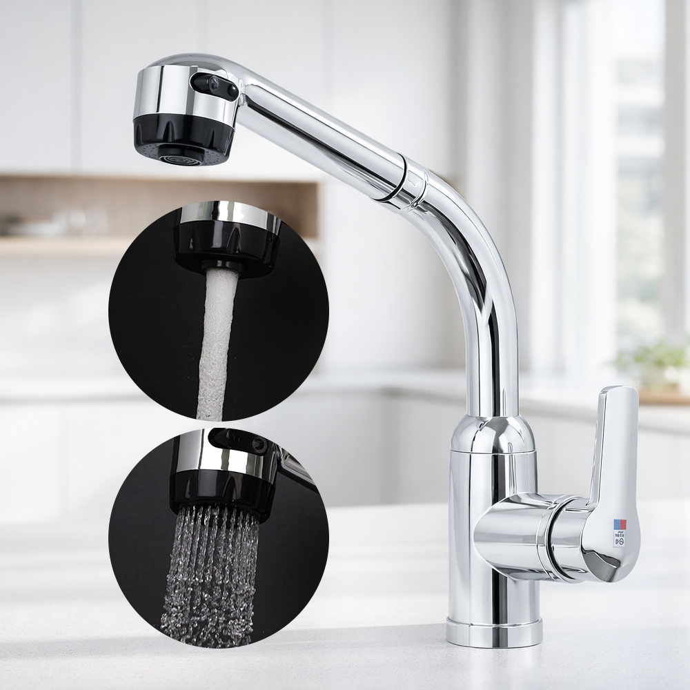 싱크대 수전 주방 원홀 인테리어 욕실 싱크대 주방 셀프교체 스텐 코브라 자바라 MB1401 제품 이미지