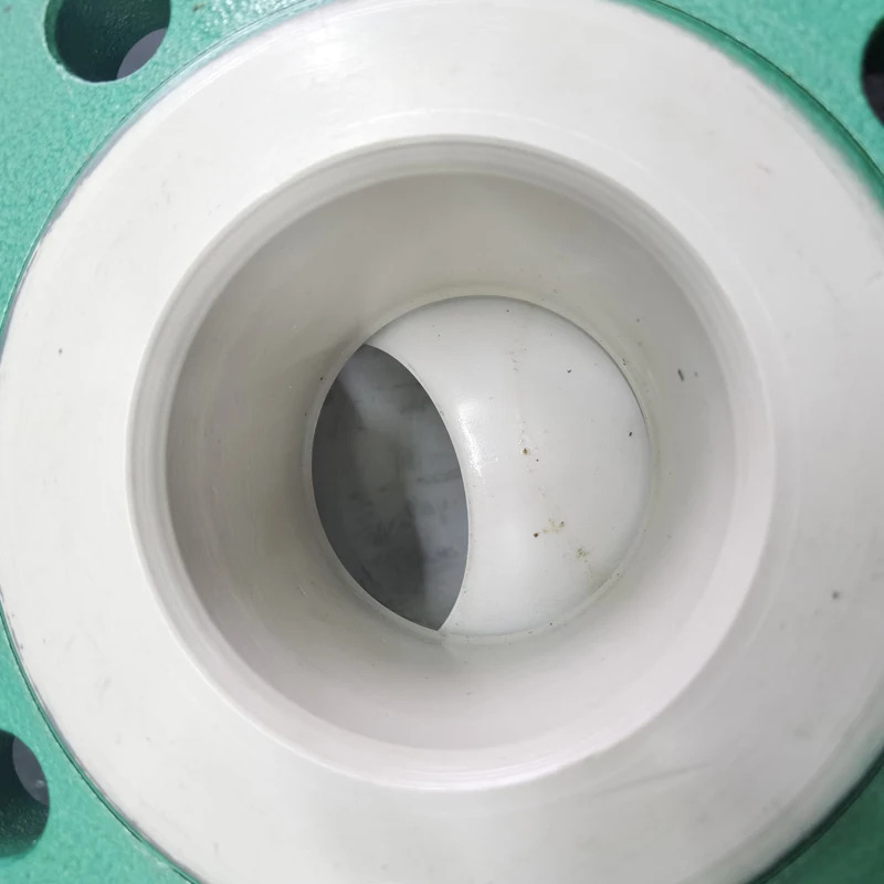 가변 직경 탱크 바닥 배출구가 불소 라이닝 볼 밸브 주강 스테인레스 스틸 PTFE Q41F46