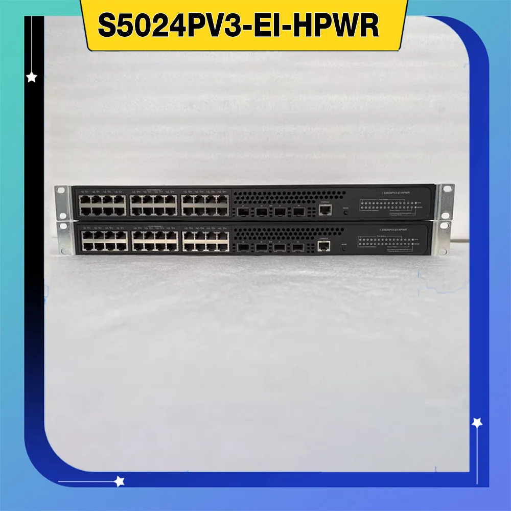 1개 24포트 기가비트 POE 스위치 레이어 2 네트워크 형 타입 S5024PV3-EI-hp호환WR
