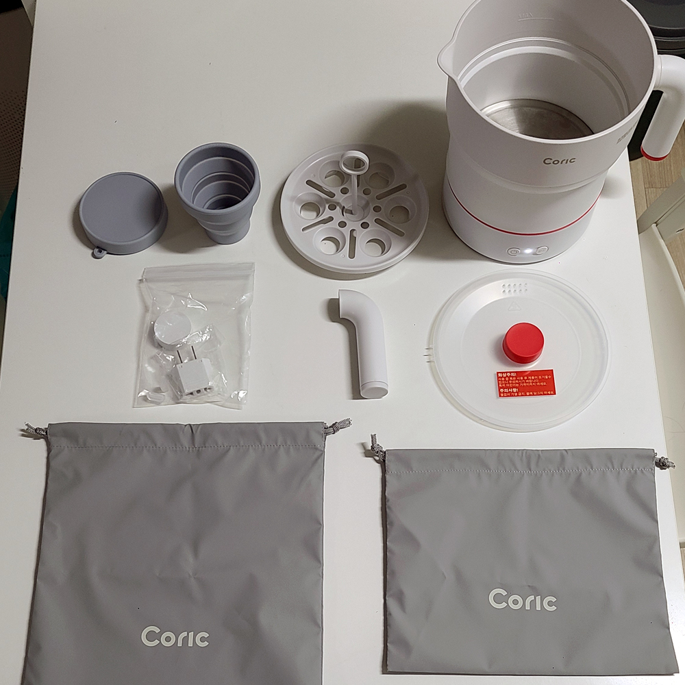 접이식 멀티 쿠커 전기 포트 스마트 여행용 휴대용 차박 미니 전기냄비