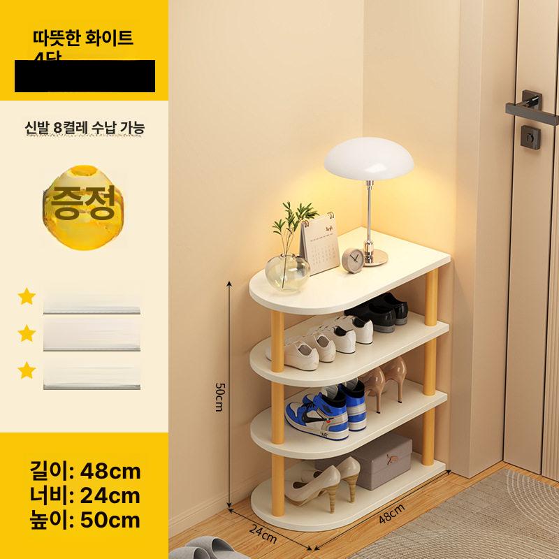 소형 틈새 신발장 좁은 현관 로그컬러 수납장 슬림형
