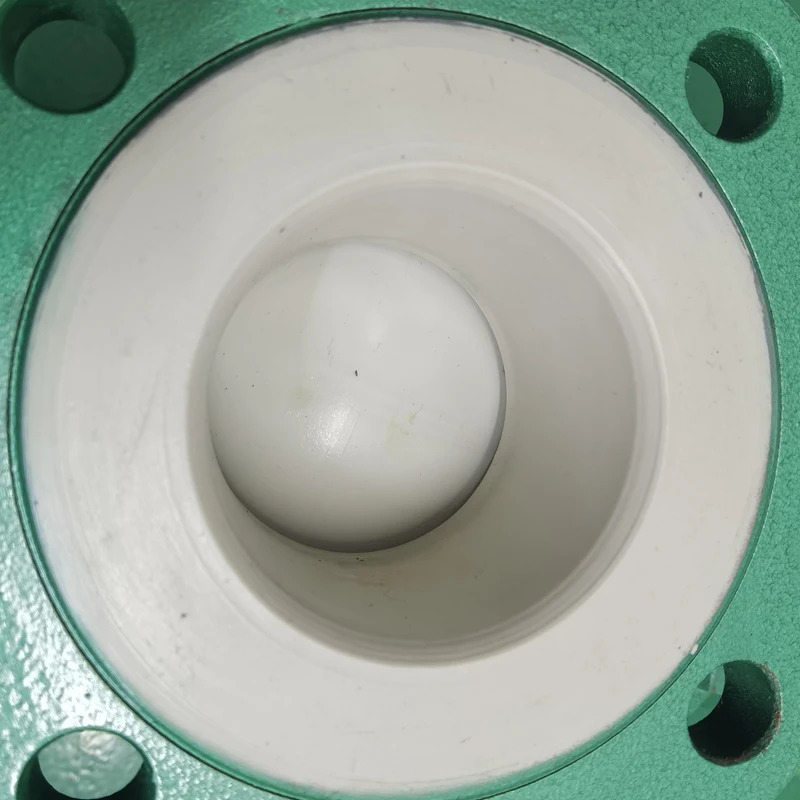가변 직경 탱크 바닥 배출구가 불소 라이닝 볼 밸브 주강 스테인레스 스틸 PTFE Q41F46