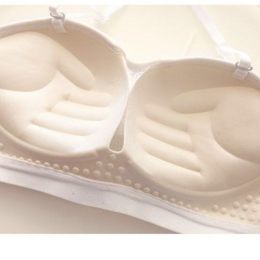 오프숄더 퍼진 처진가슴브라 자세 끈없는 뽕 빅사이즈 웨딩누브라 탑 이미지 7