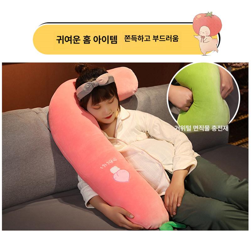 롱 바디필로우 ㄱ자 베개 수면 안고자는 쿠션 - 상세 이미지 5