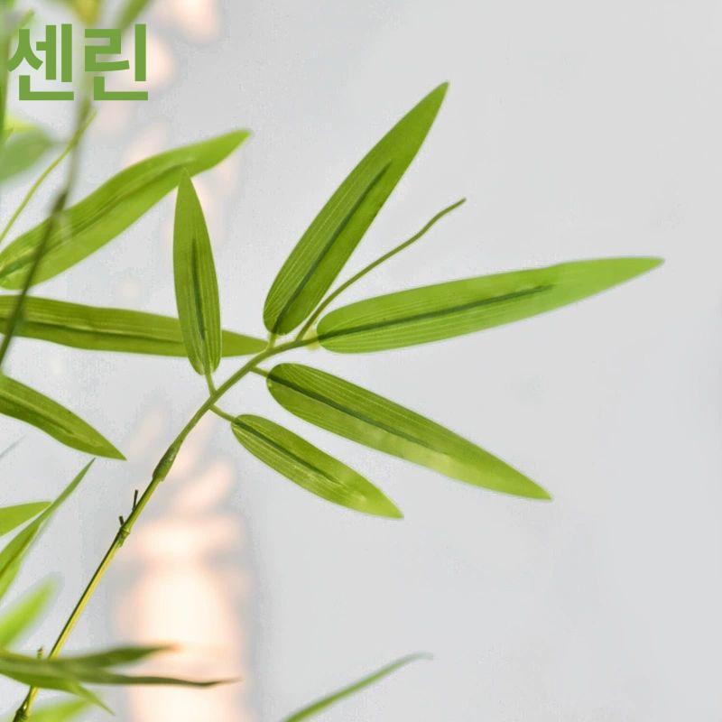 1.5m 2m 인조대나무 인테리어 조화 그린 봉 3m 조밀한 잎 방부 대나무 10개 - 상세 이미지 4