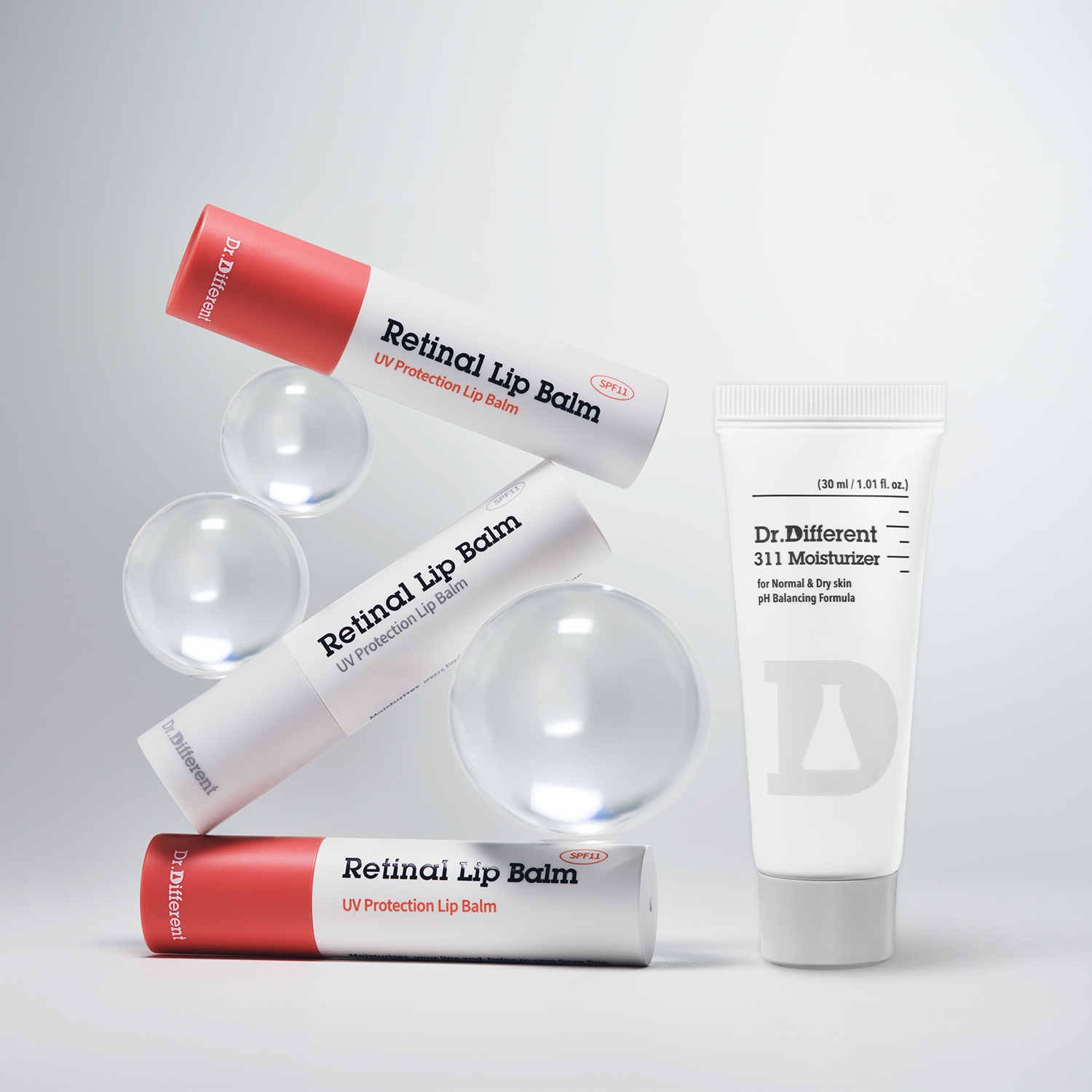 닥터디퍼런트 레티날 립밤 4g(클리어/ 틴티드) 2개+311 세콜지 미니어처 30ml