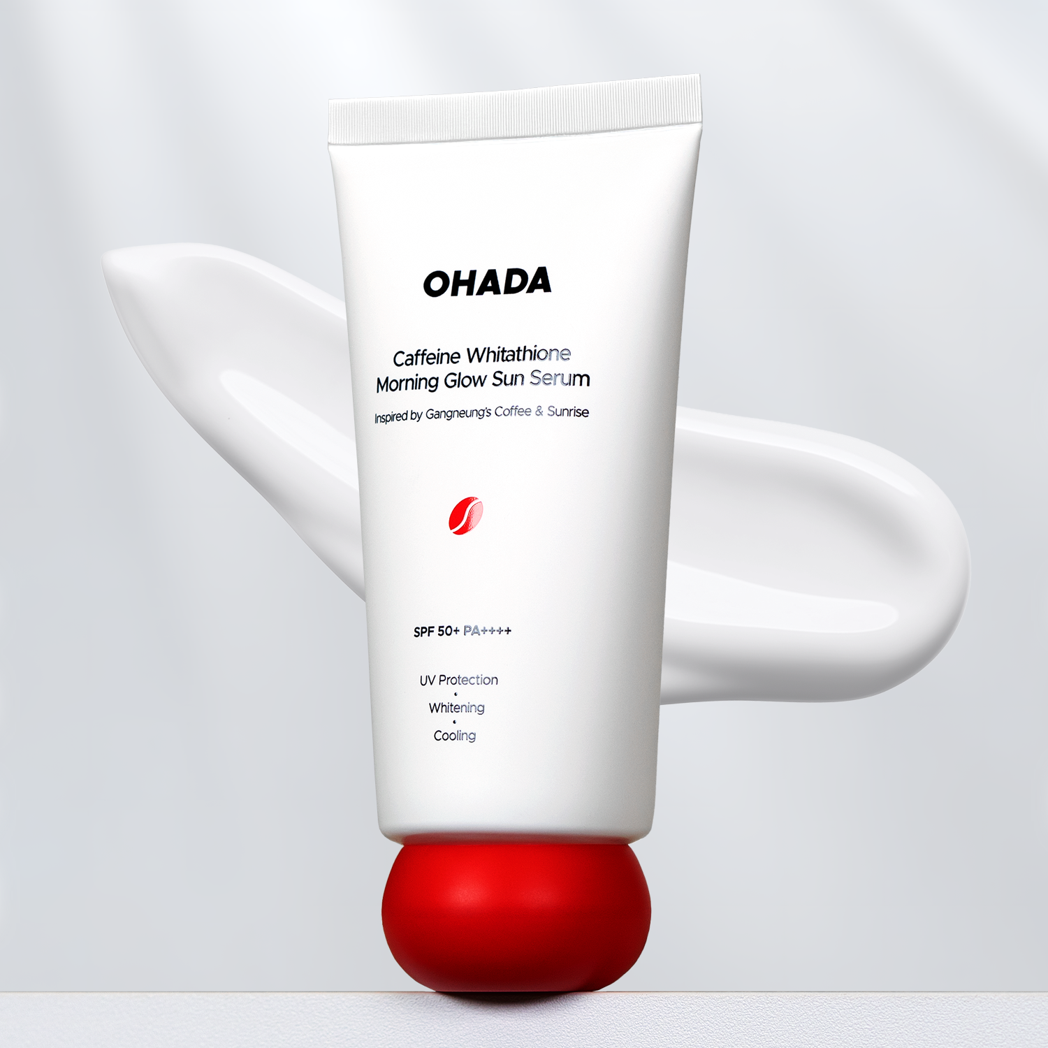 오하다 카페인 화이타치온 모닝 글로우 선세럼 무기자차 SPF50+ PA++++ 이미지 3