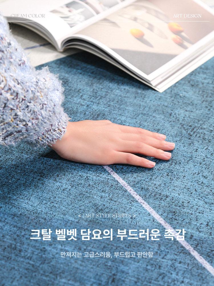 일챠 단모 러그 230cmx160cm 이카페트 거실대형러그 d 스케치 원형 워셔블 매트 - 상세 이미지 3