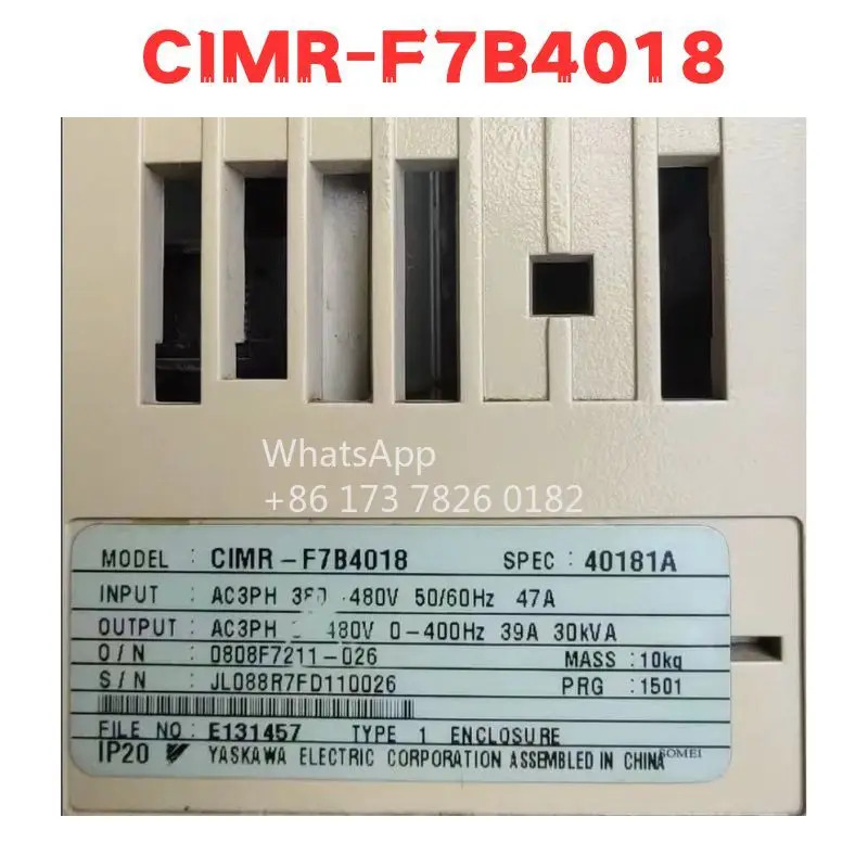 리퍼 CIMR-F7B4018 CIMR F7B4018 주파수 변환기 완료