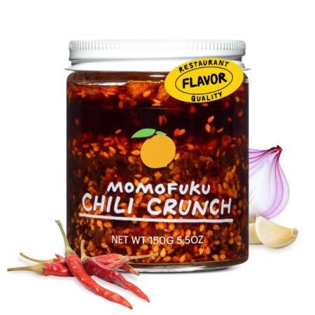 [해외]모모푸쿠 칠리 크런치 매콤바삭한 고추기름  155g