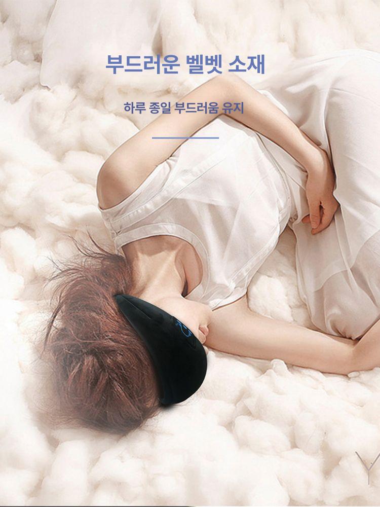 안대 블루투스 음악재생 음악감상 암막 캠핑 블랙 공식 표준 패키지 - 상세 이미지 3