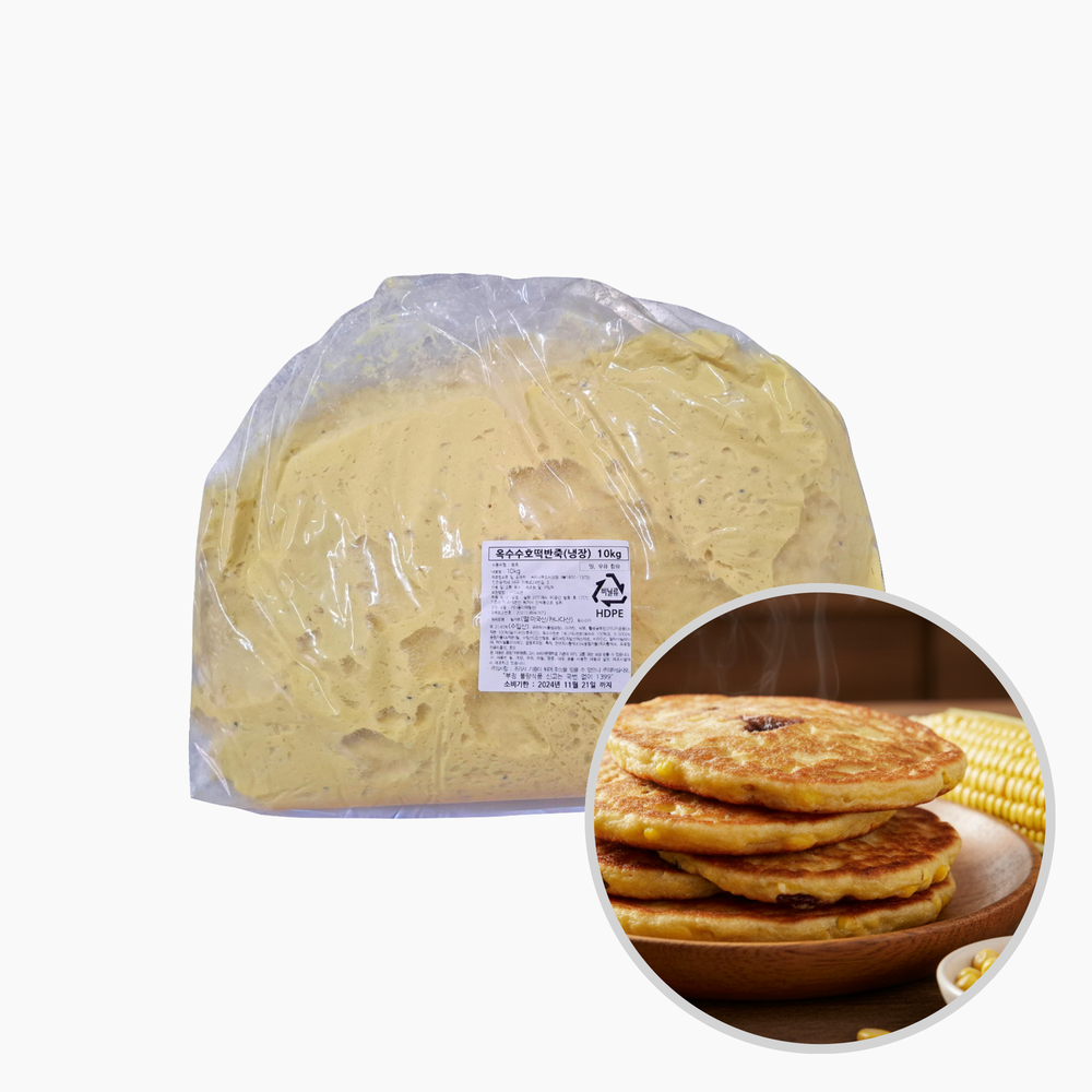 맛붐 호떡 반죽 7kg 호떡소 세트 재료 녹차 찹쌀 옥수수 지니스 기계 불판 겨울간식 이미지 7