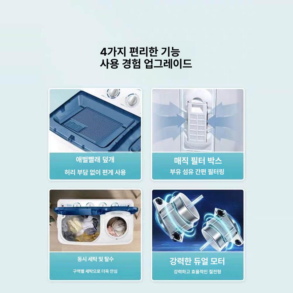 건조기 청소 키트 보푸라기 제거기 루버 브러시 구부릴 15kg 실버 강화 커버 - 상세 이미지 2