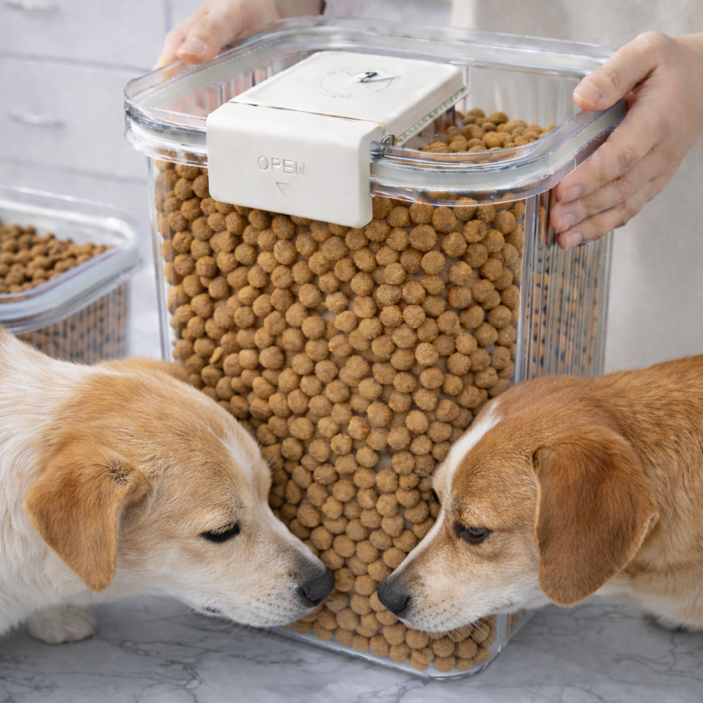 댕그래 강아지 고양이 진공사료통 15L 2개 - 상세 이미지 4