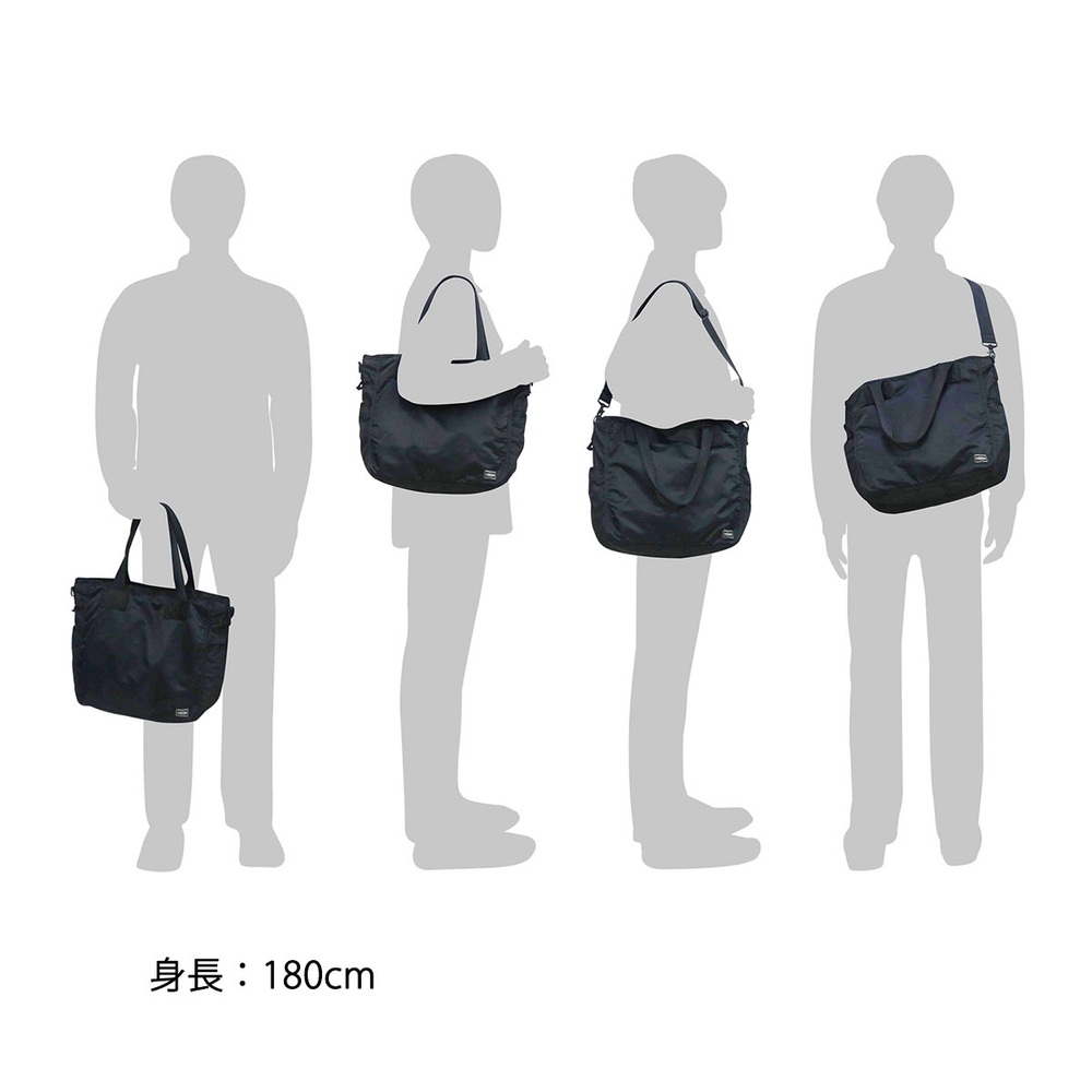요시다 포터 프레임 2WAY 블랙 카키 네이비 토트백 숄더백 A4 690-17845 이미지 7
