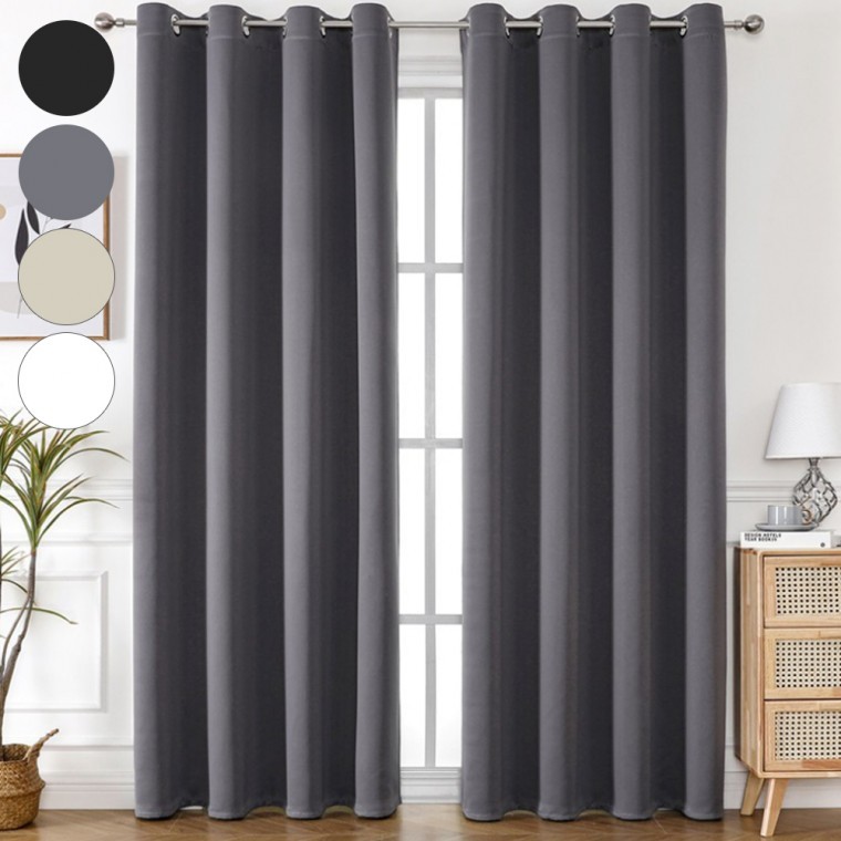 지니몰 햇빛차단 안방 아일렛 커튼 암막 가리개 가림막 방풍 창문 커텐