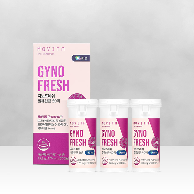 모비타 50억 지노프레쉬 질유산균 리스펙타 임산부 장건강 여성 영양제 30캡슐, 6개(3개입x2박스) 이미지 2